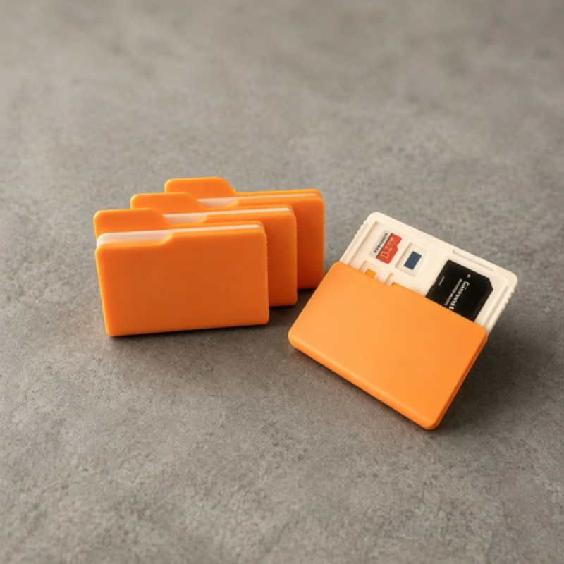 Orange Plastic SD/TF Card Stor - Document Scanner Portable review and price
