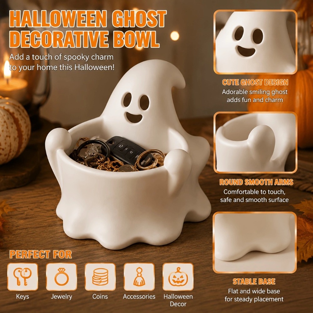 Halloween Cute Ghost Candy Bow - Home Office Or review and price