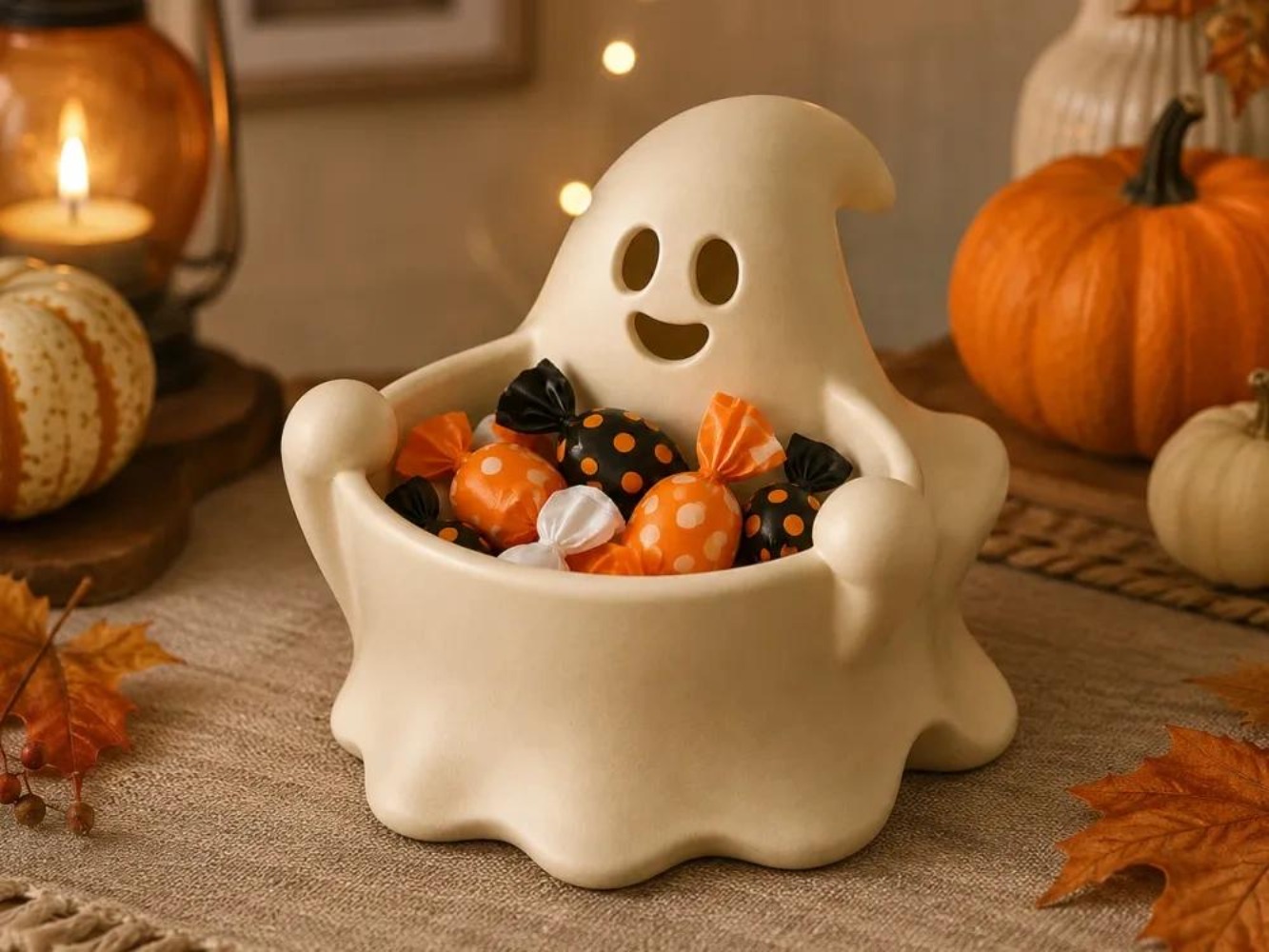 Halloween Cute Ghost Candy Bow - Home Office Or review and price