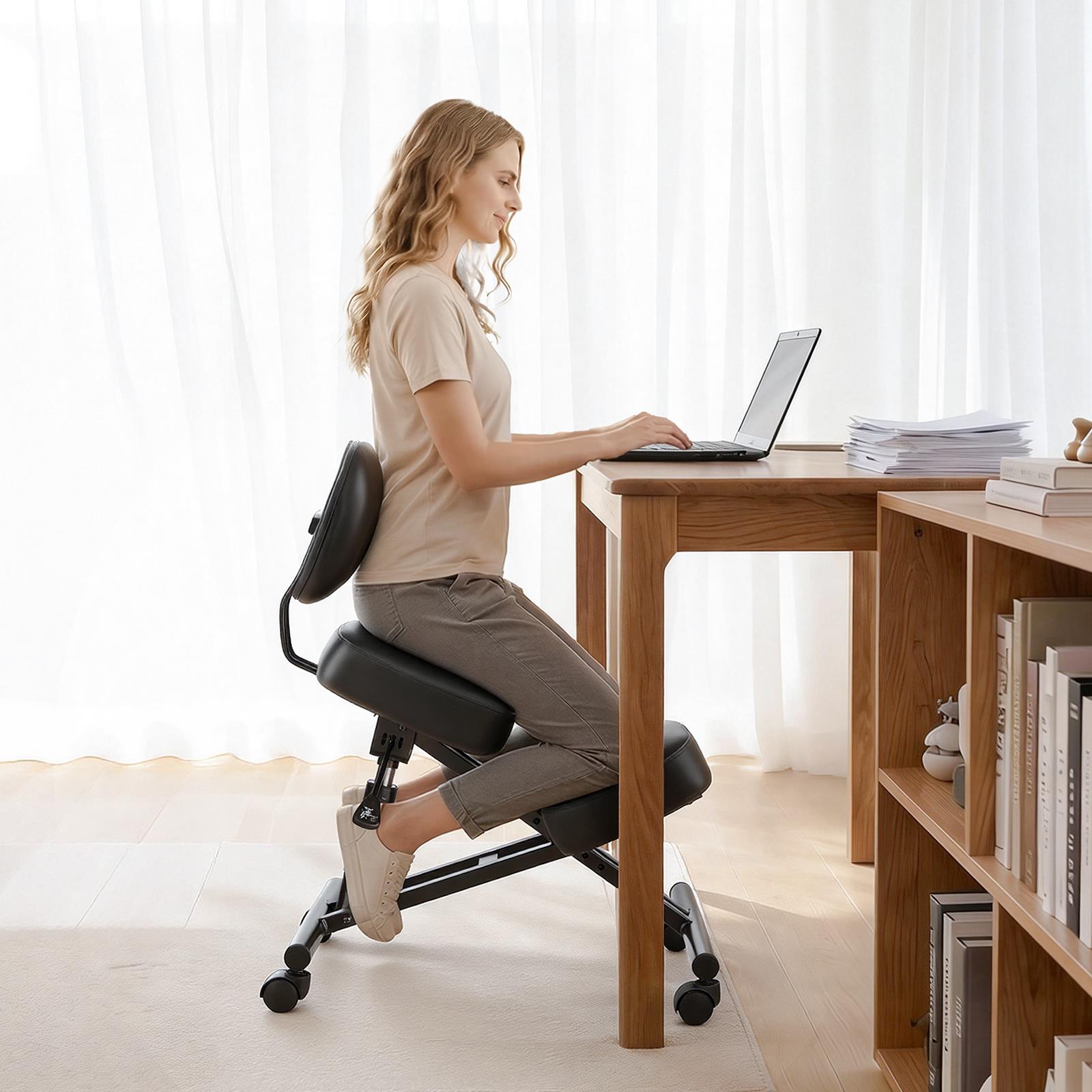 Ergonomic Kneeling Chair with  - Ergonomic Office Chair review and price