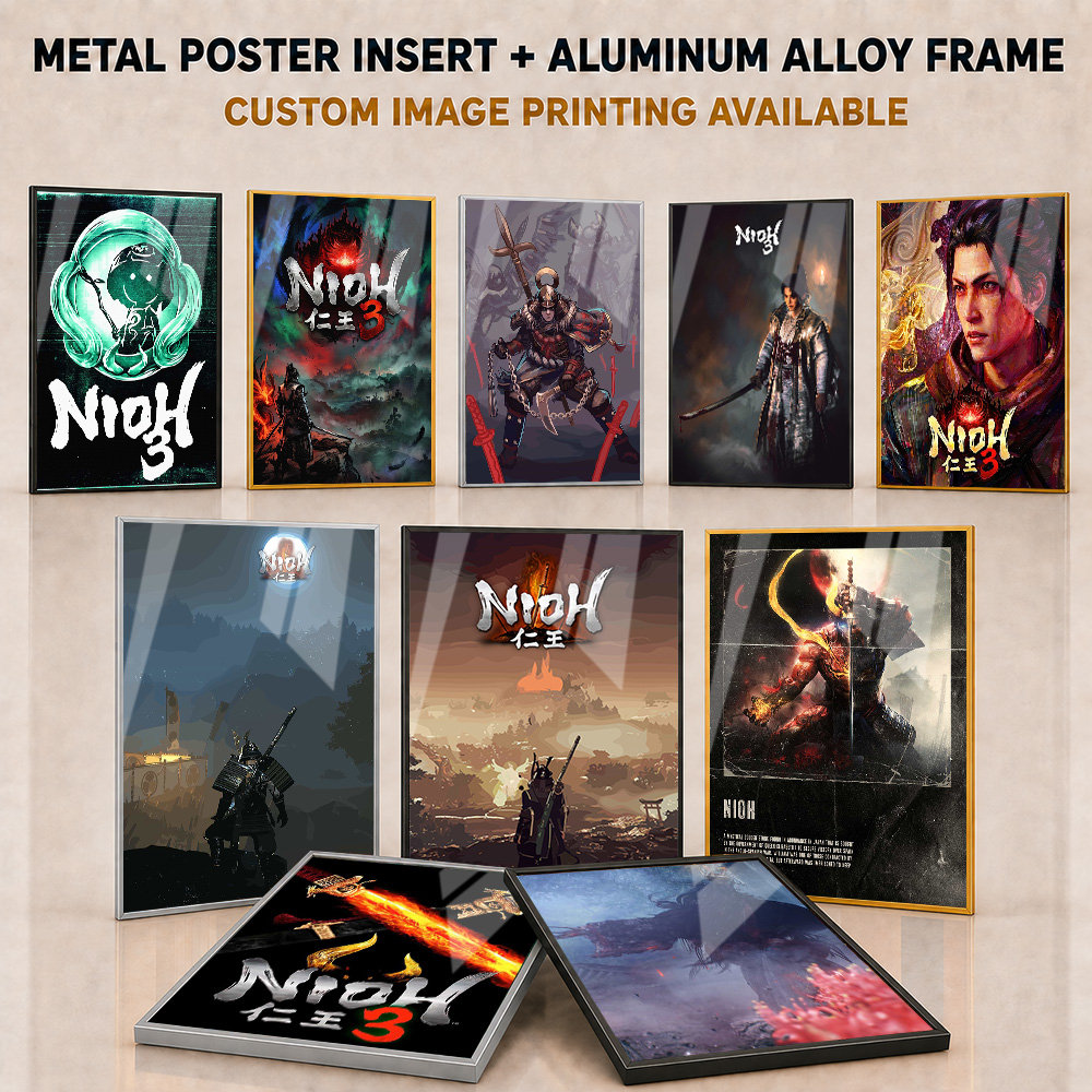 Nioh Metal Posters With Alumin - Home Office Room Inspiration review and price